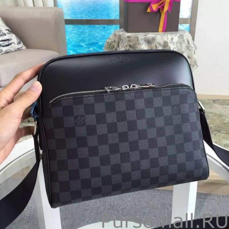 Dayton Reporter MM Damier Graphite N41409