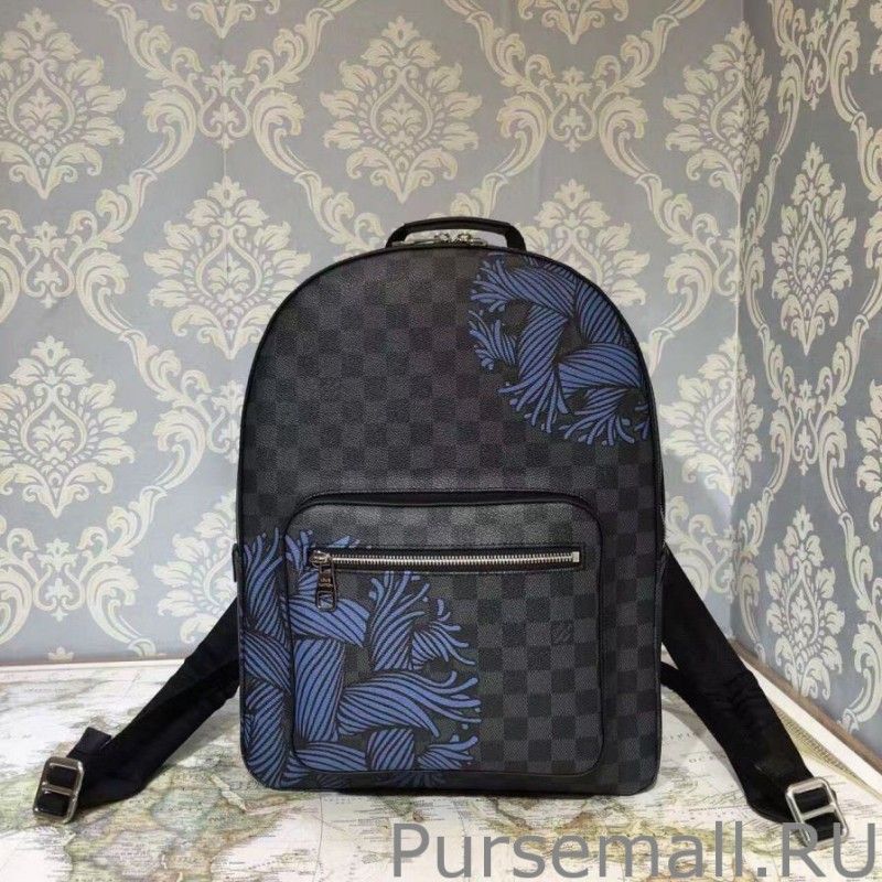Josh Backpack Damier Graphite Rope N41712