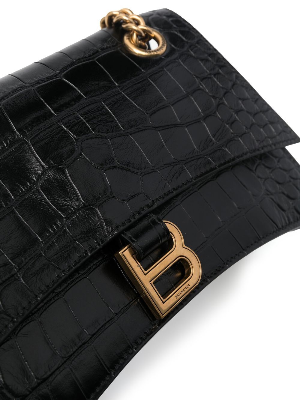 Ba*len*cia*ga crush small leather shoulder bag