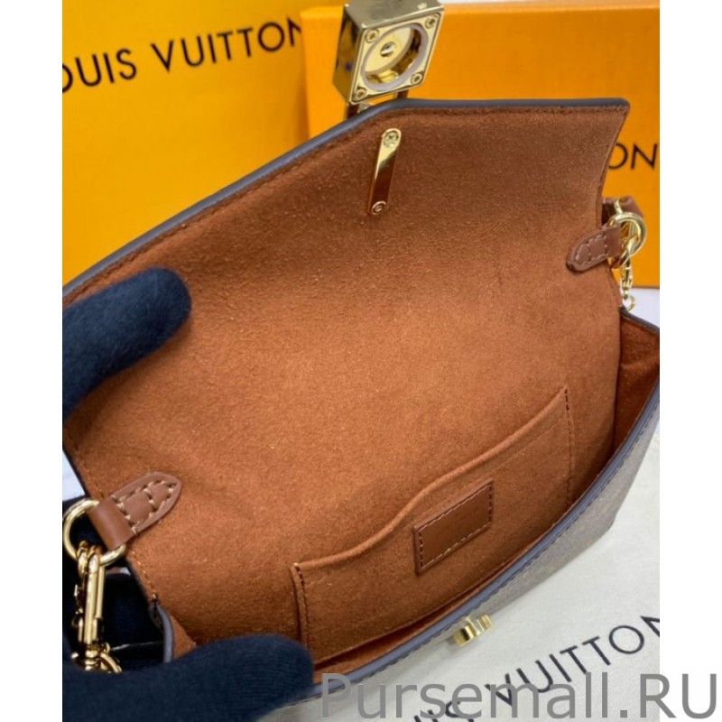 Padlock On Strap Handbags M80763 Brown
