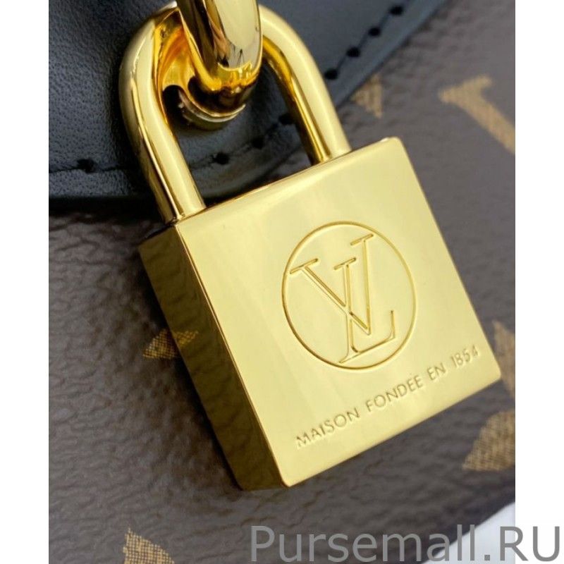 Padlock On Strap Handbags M80559 Black