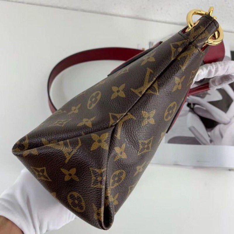 Flower Zipped Tote BB Monogram Canvas M44350 Red