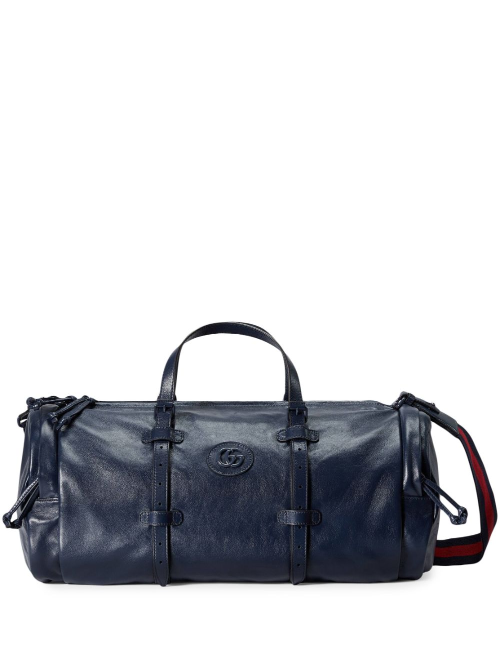 G*u*i double-g leather duffle bag