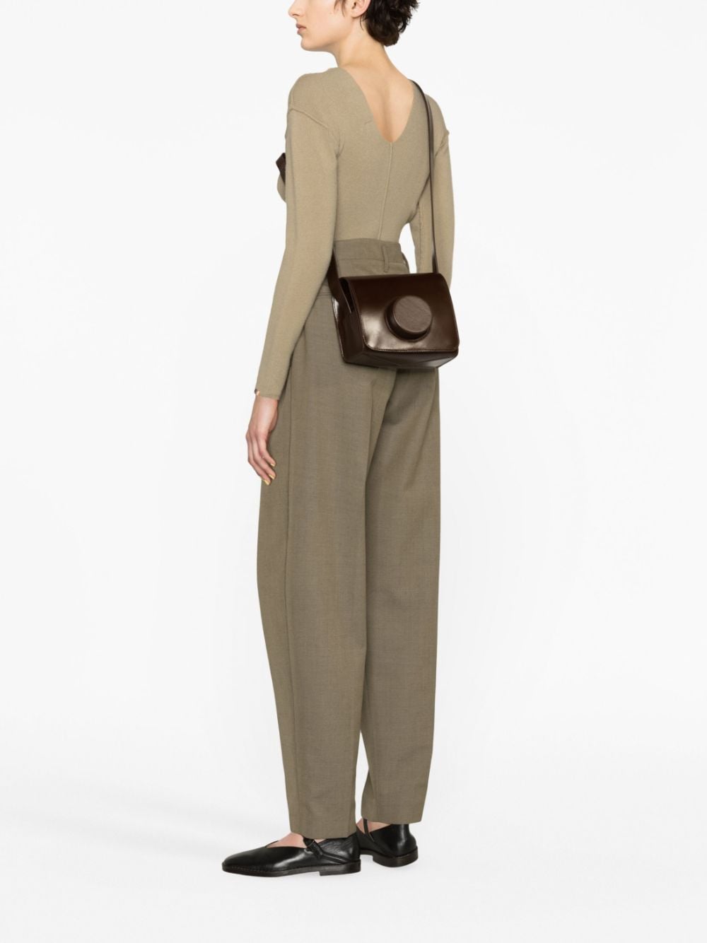 Lemaire Camera leather crossbody bag