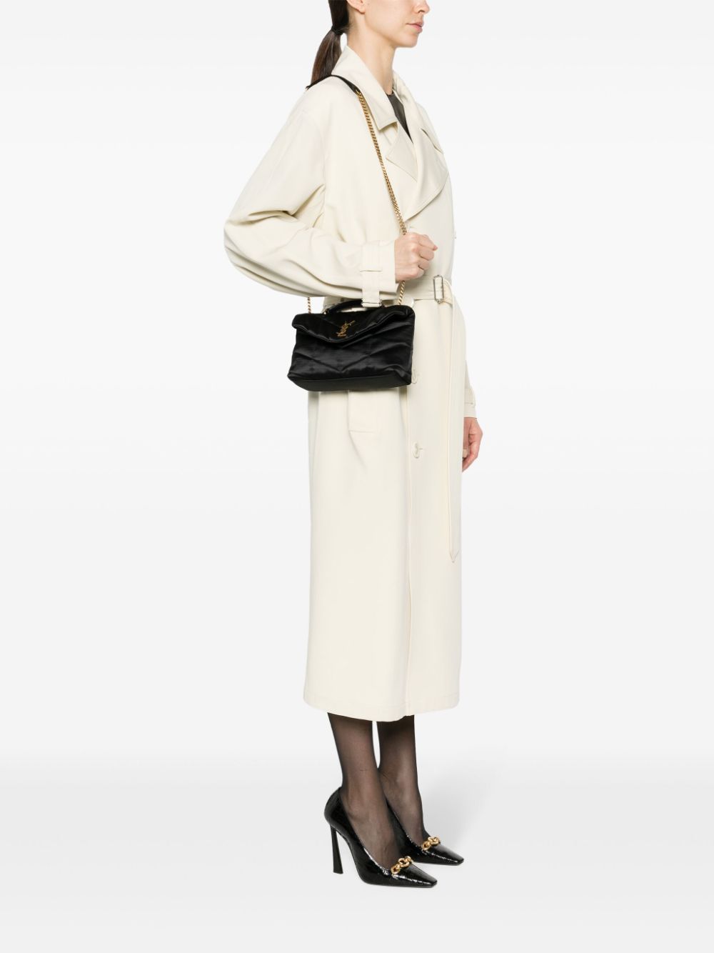 Saint Laurent Puffer Toy quilted shoulder bag