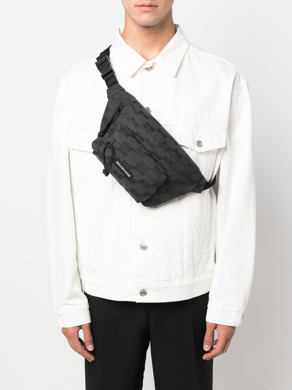 Ba*len*cia*ga bb monogram belt bag