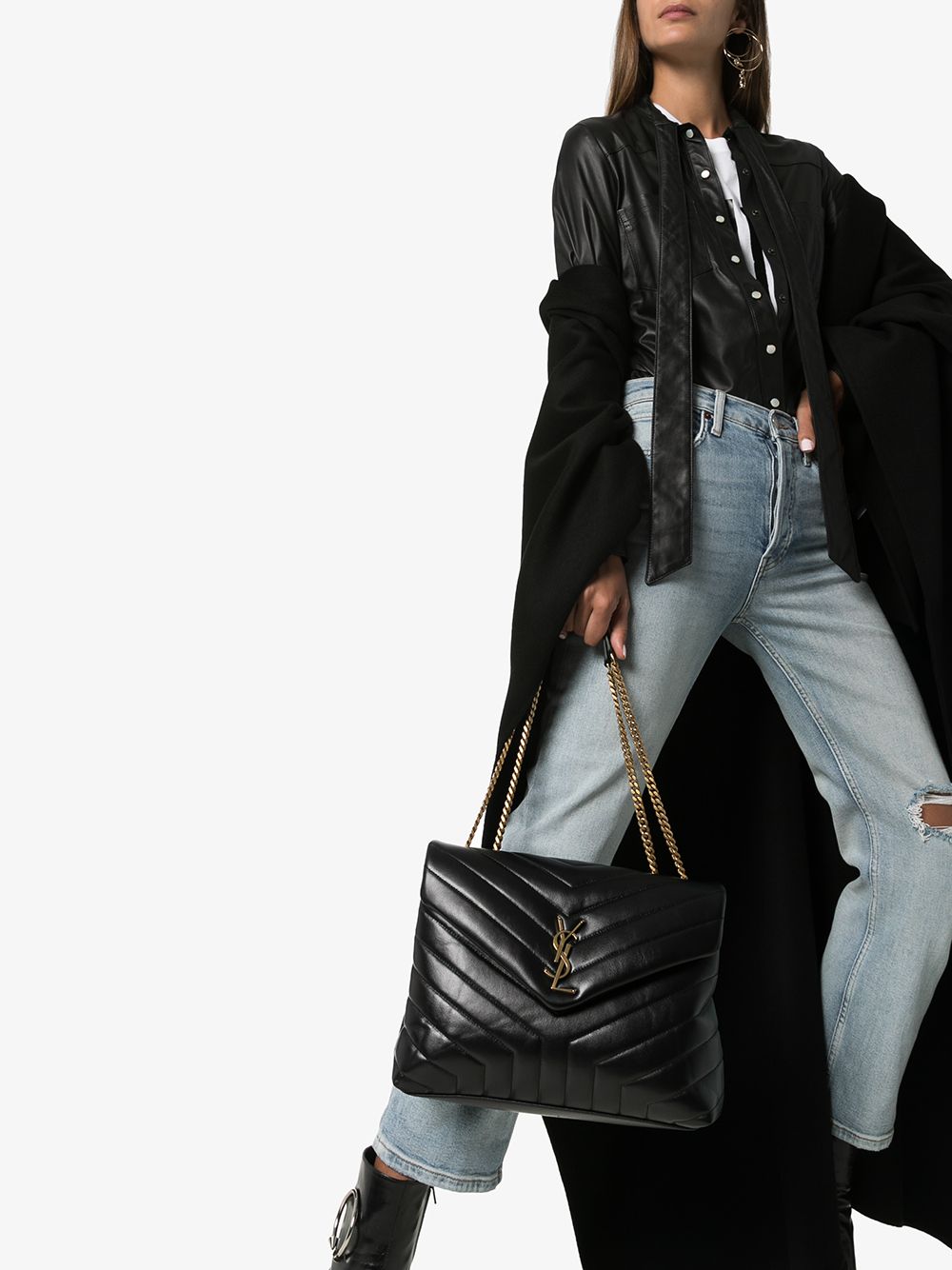 Saint Laurent medium Loulou quilted shoulder bag