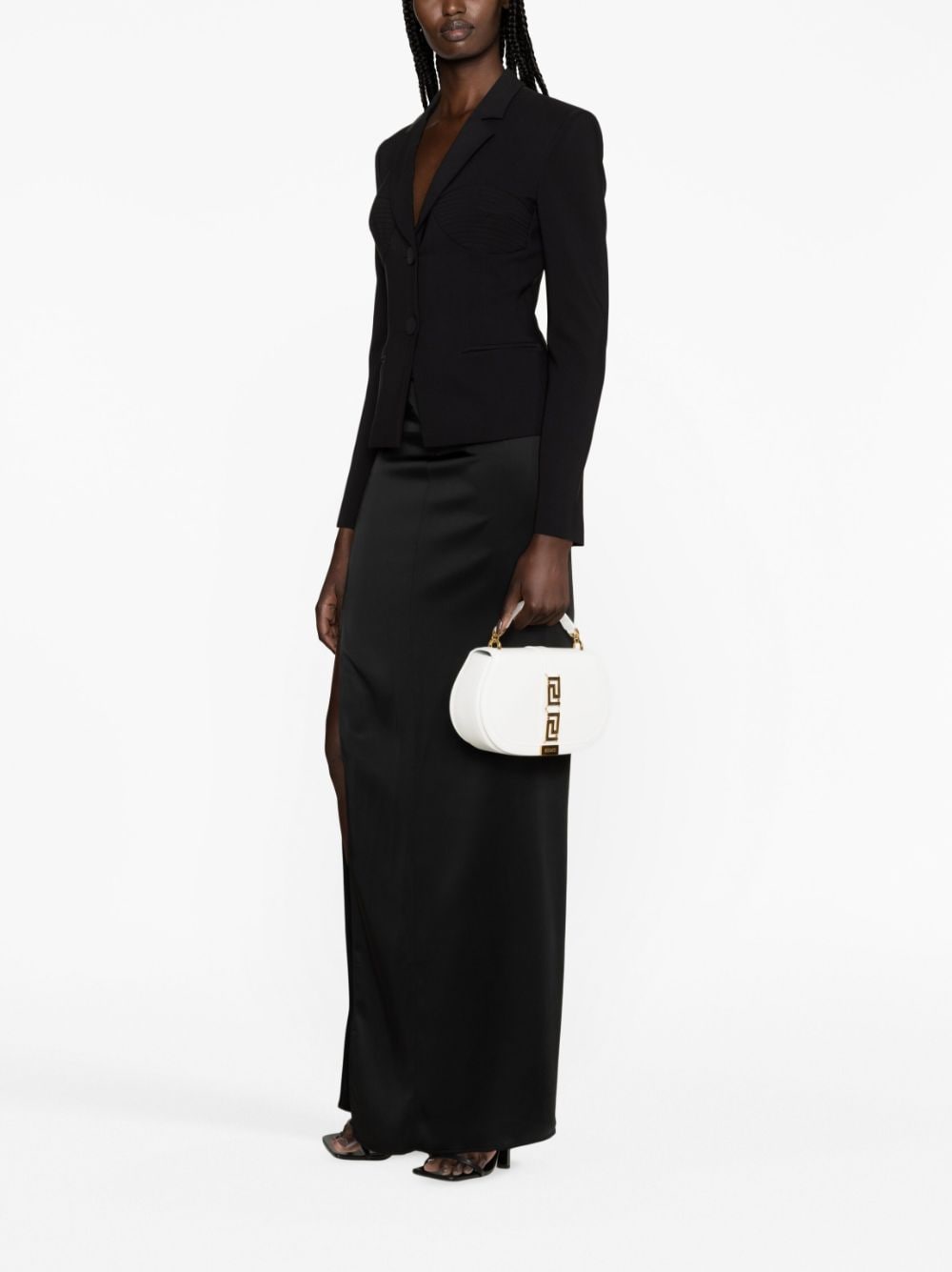 Versace Greca Goddess leather shoulder bag