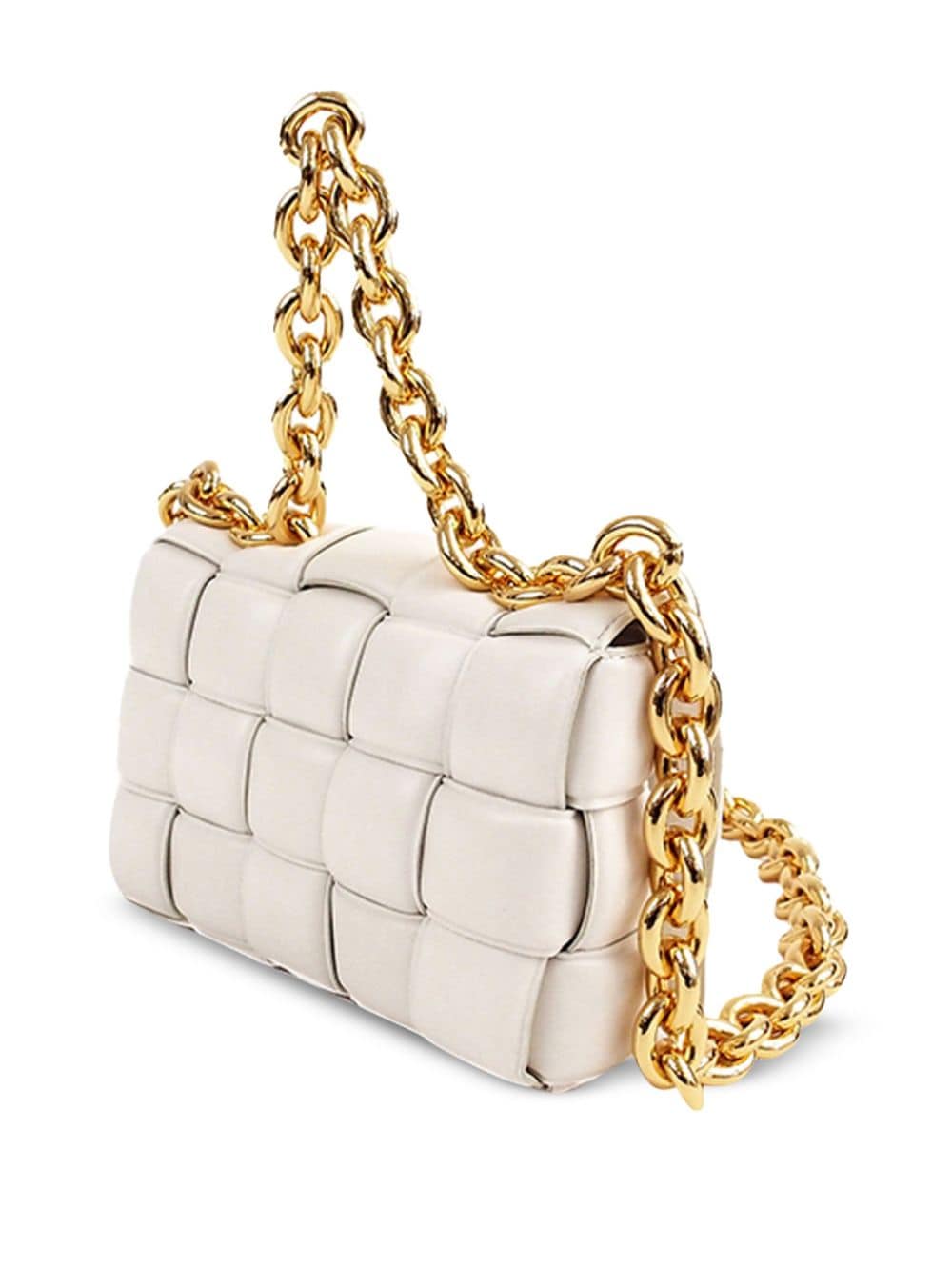 Bo*te*ga ve*ne*ta padded cassette chain two-way bag