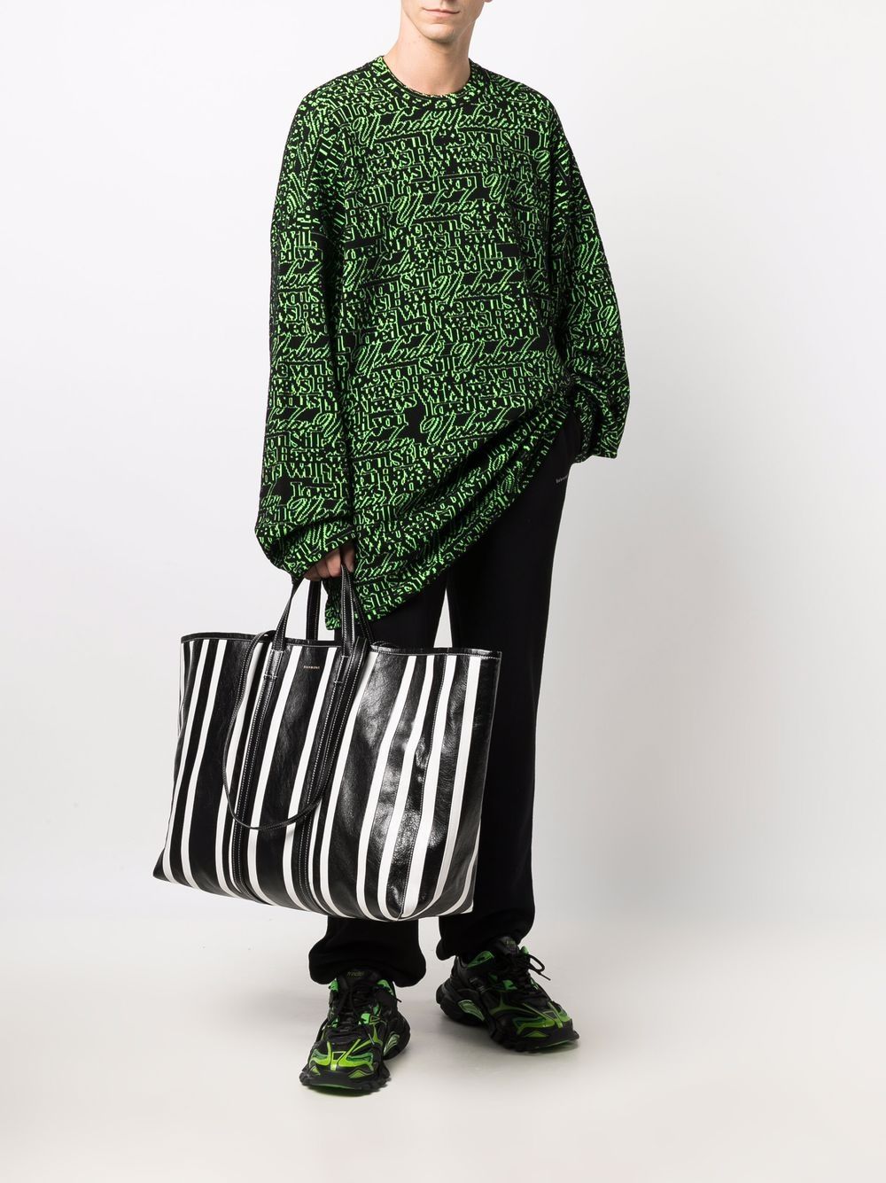 Ba*len*cia*ga large barbes east-west shopper tote bag