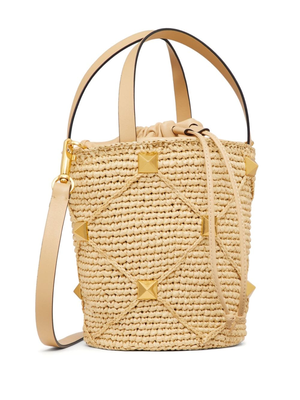 Valentino Garavani Roman Stud interwoven bucket bag
