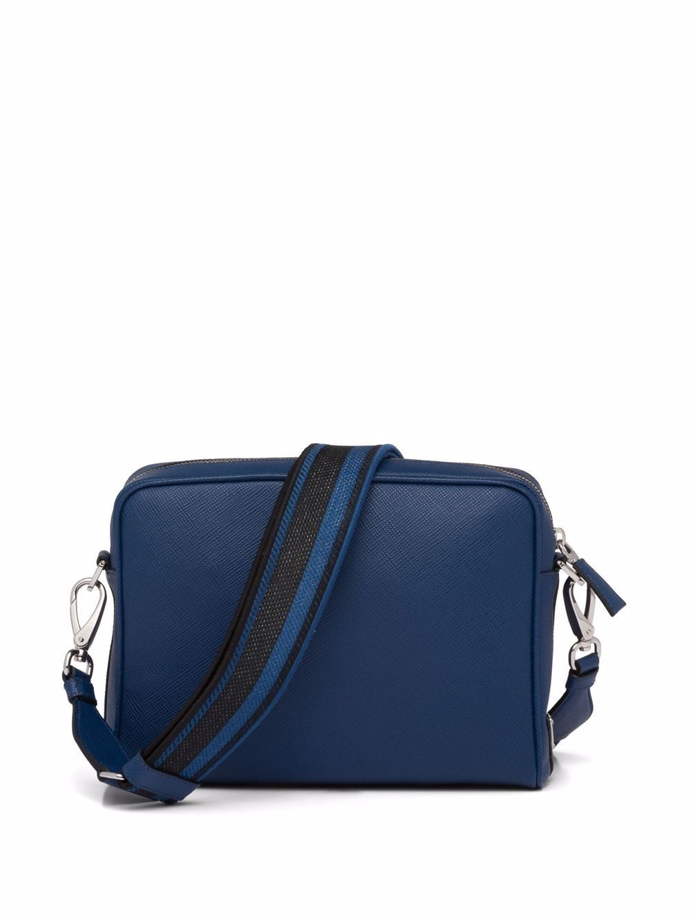 Pra*a logo-embossed saffiano leather bag