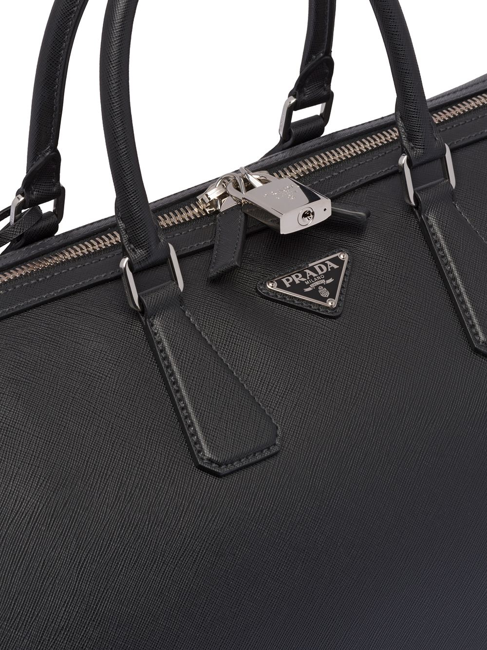 Pra*a re-nylon logo-plaque backpack