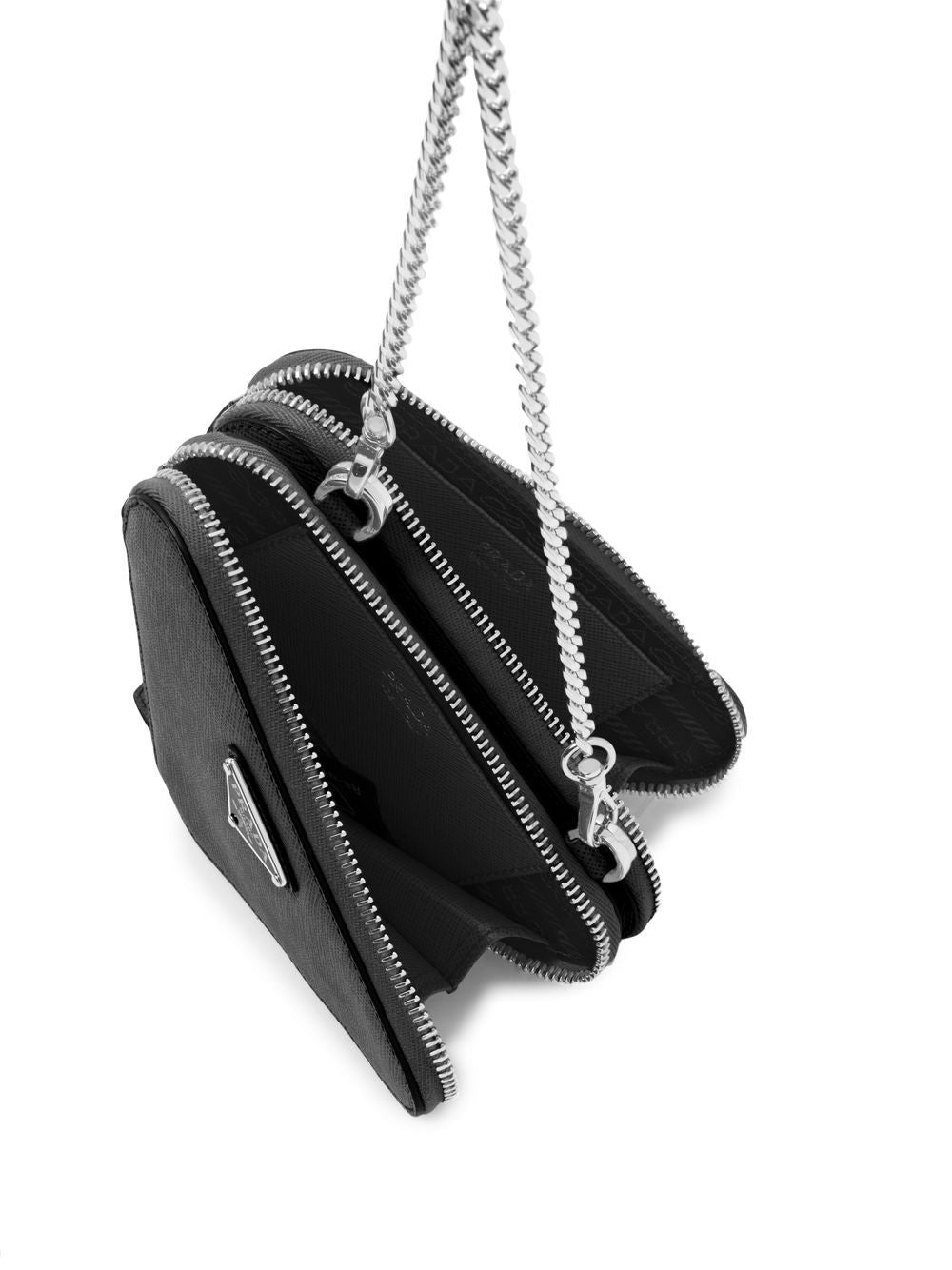 Pra*a mini triangle crossbody bag