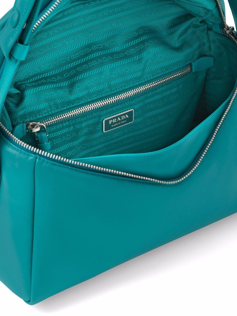 Pra*a triangle-logo shoulder bag