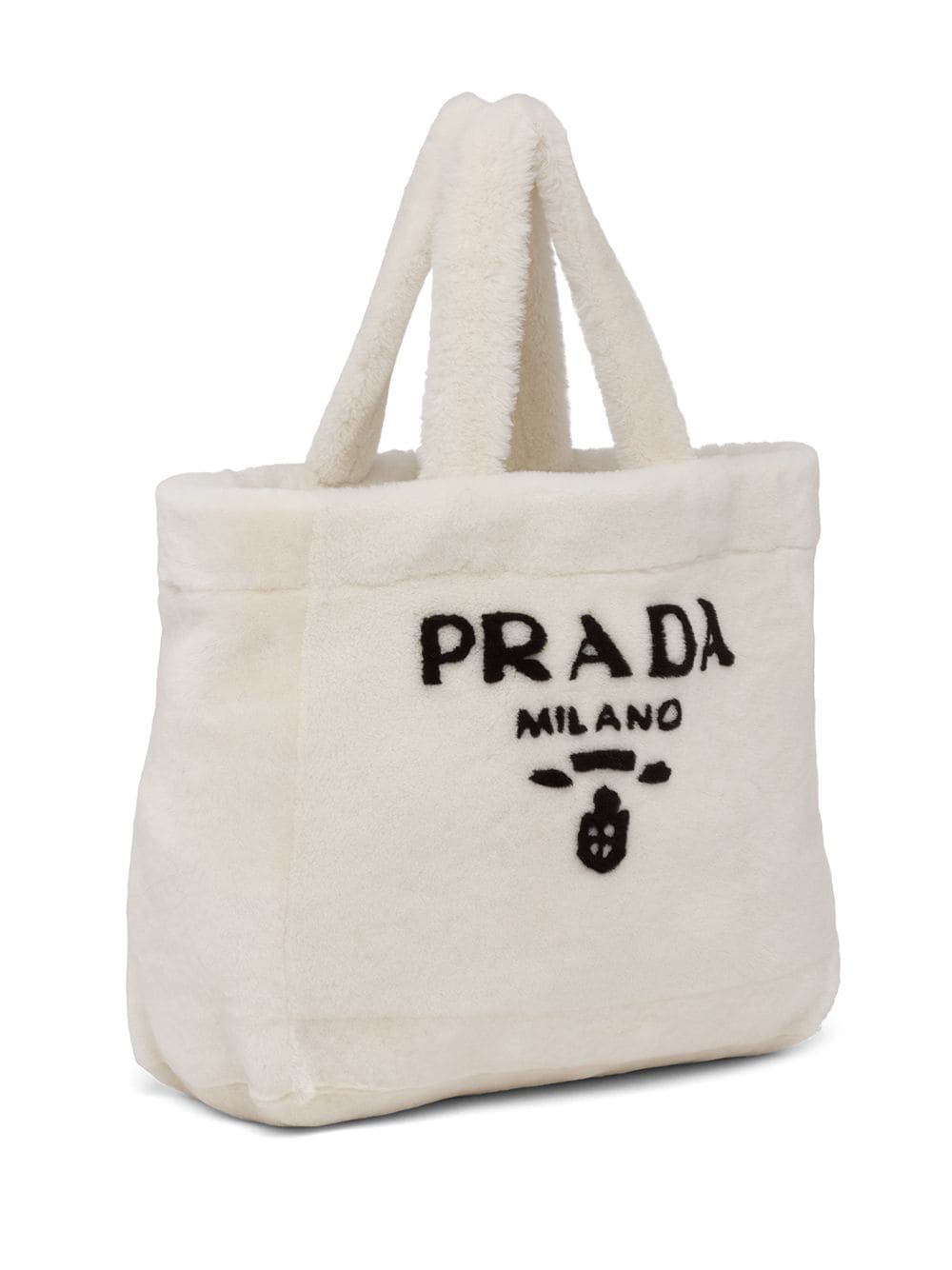 Pra*a shearling tote bag