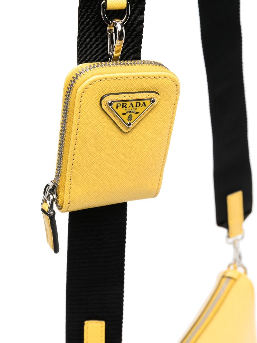 Pra*a saffiano-leather crossbody bag
