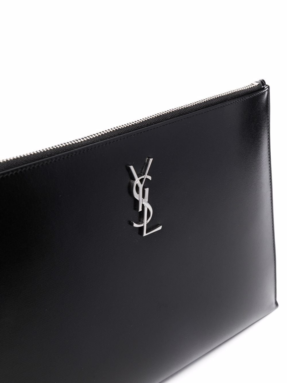 Saint Laurent logo plaque clutch bag