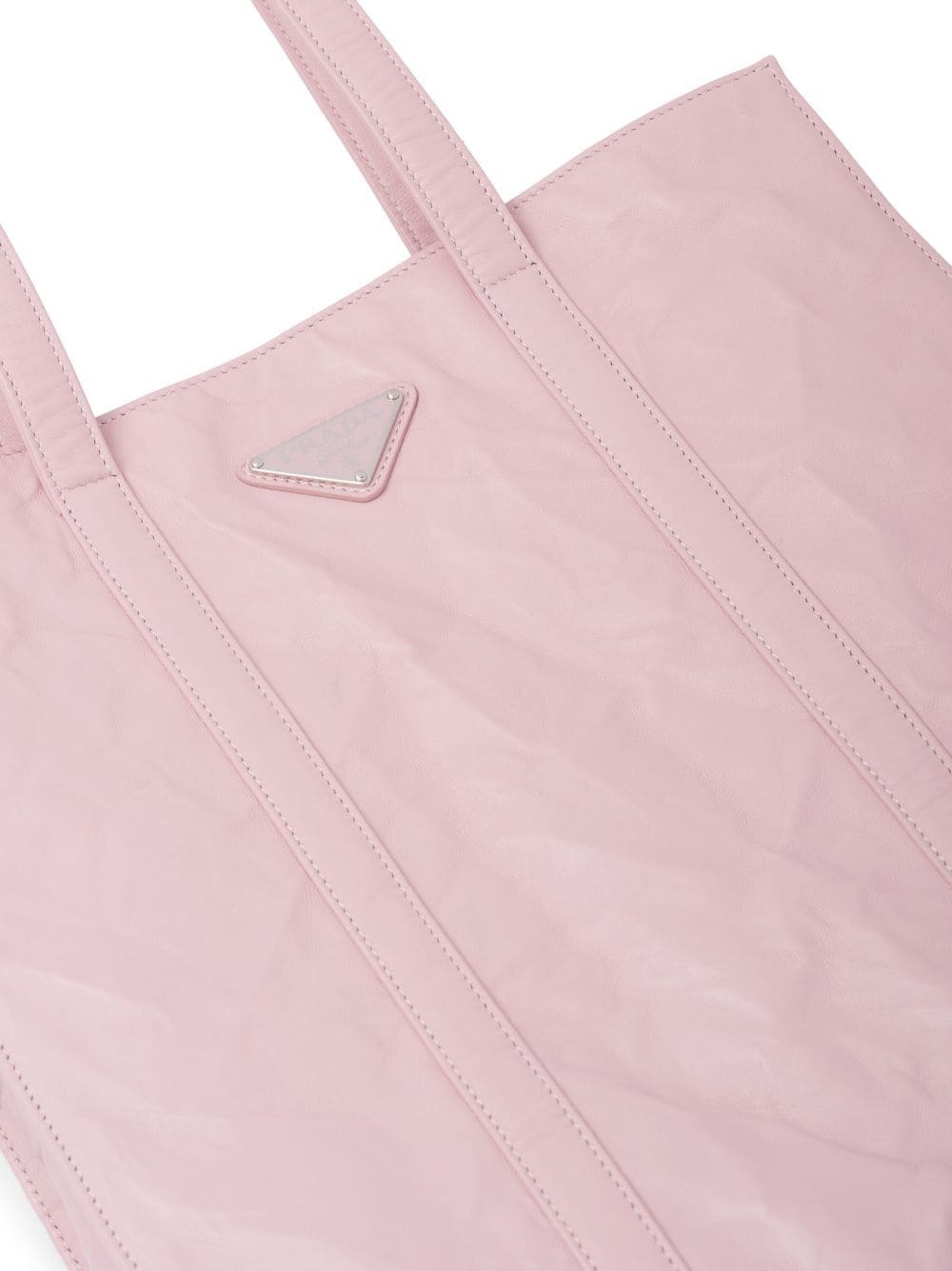 Pra*a nappa-leather tote bag