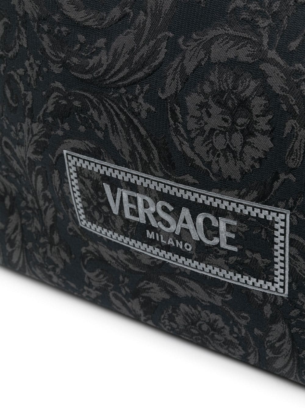 Versace Barocco Athena jacquard canvas tote bag