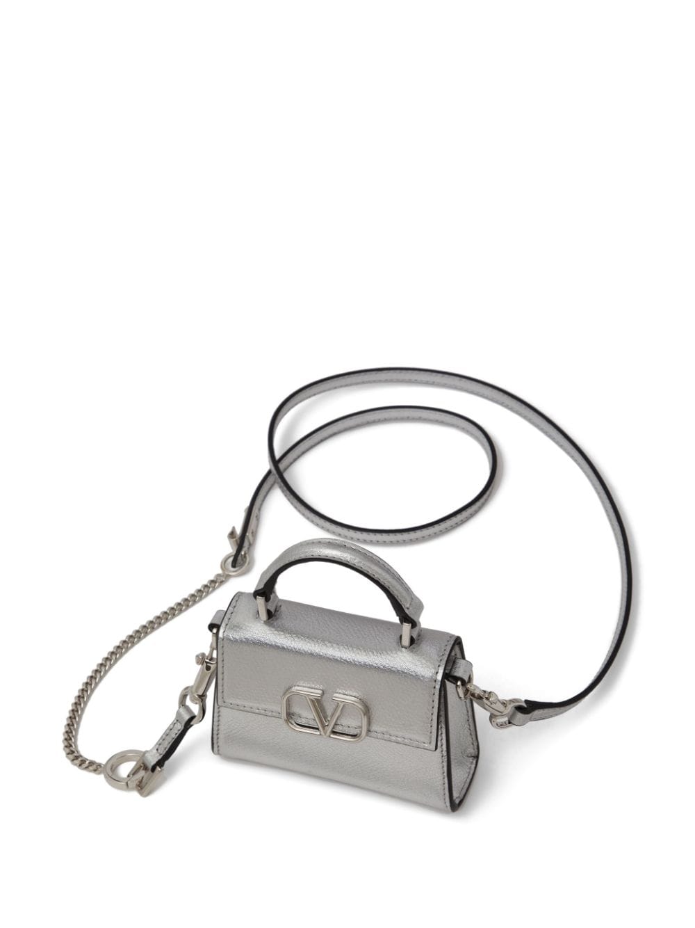 Valentino Garavani micro VSling metallic handbag