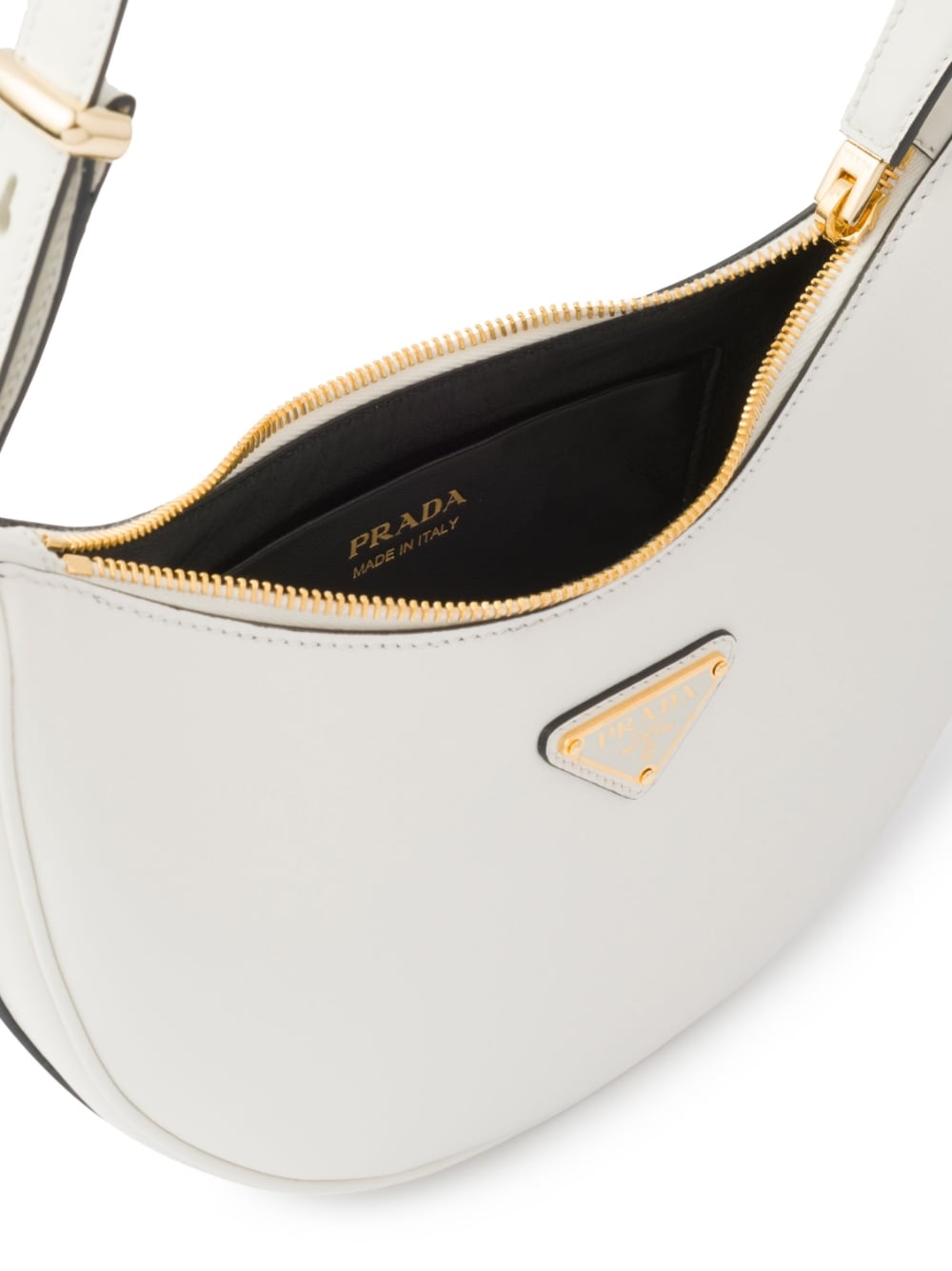 Pra*a arqué leather shoulder bag