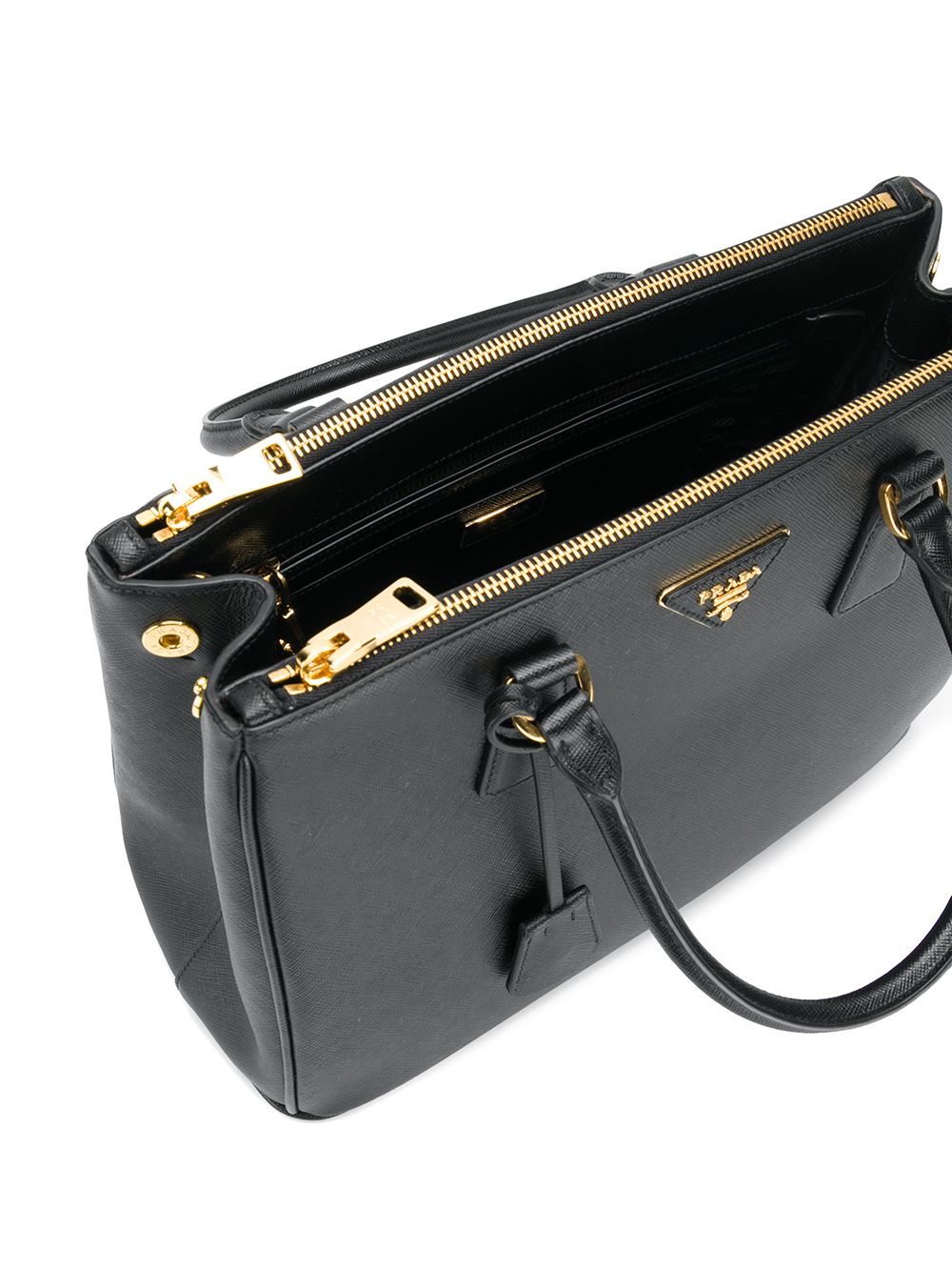 Pra*a large galleria leather tote bag