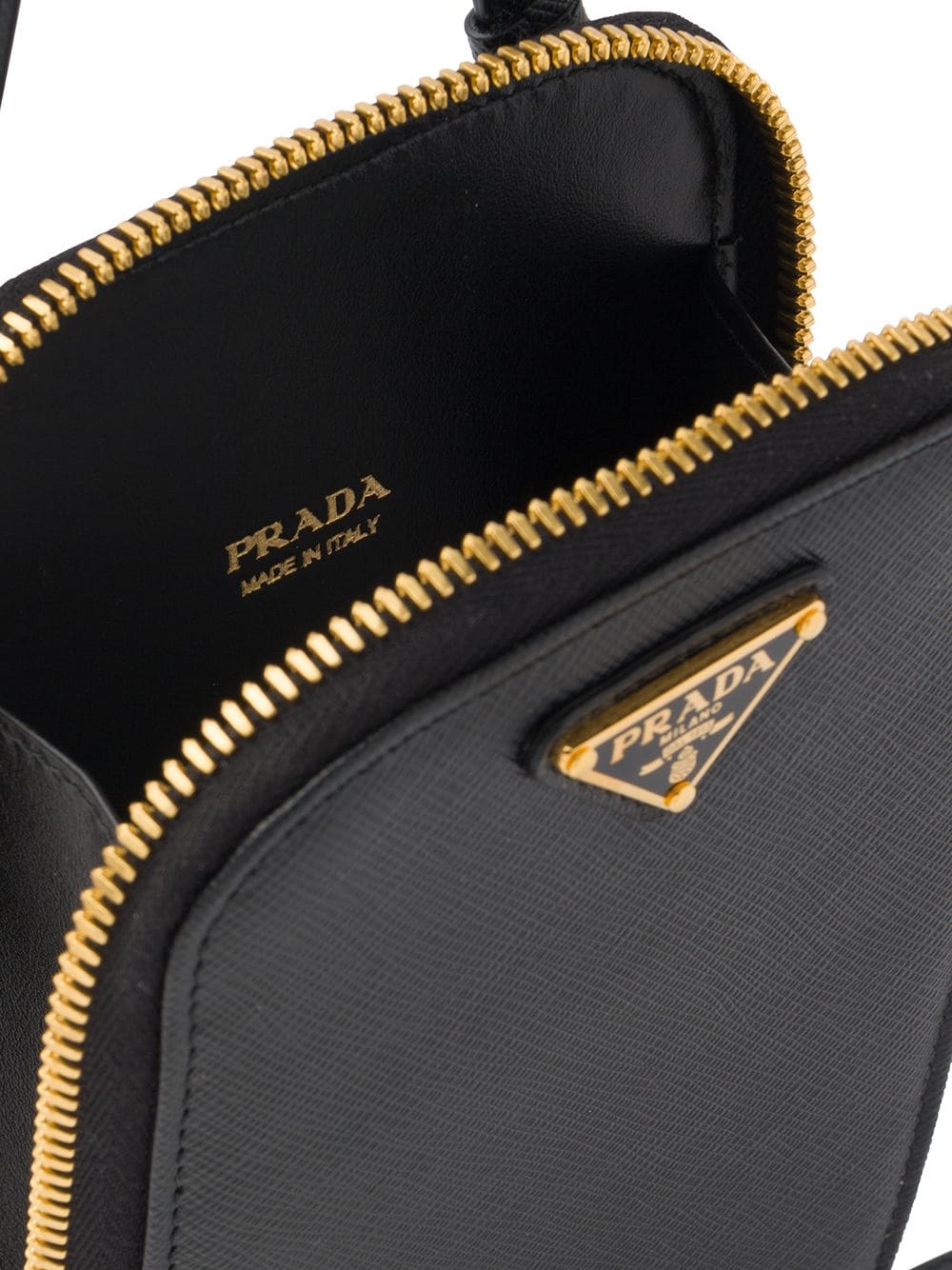 Pra*a logo-plaque mini bag