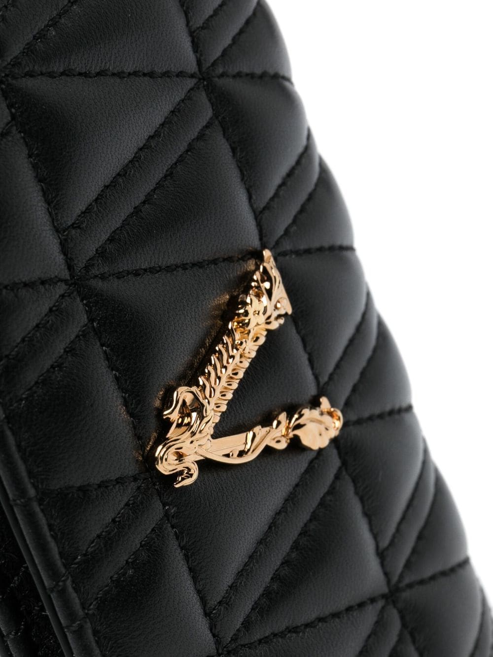 Versace Virtus quilted clutch bag