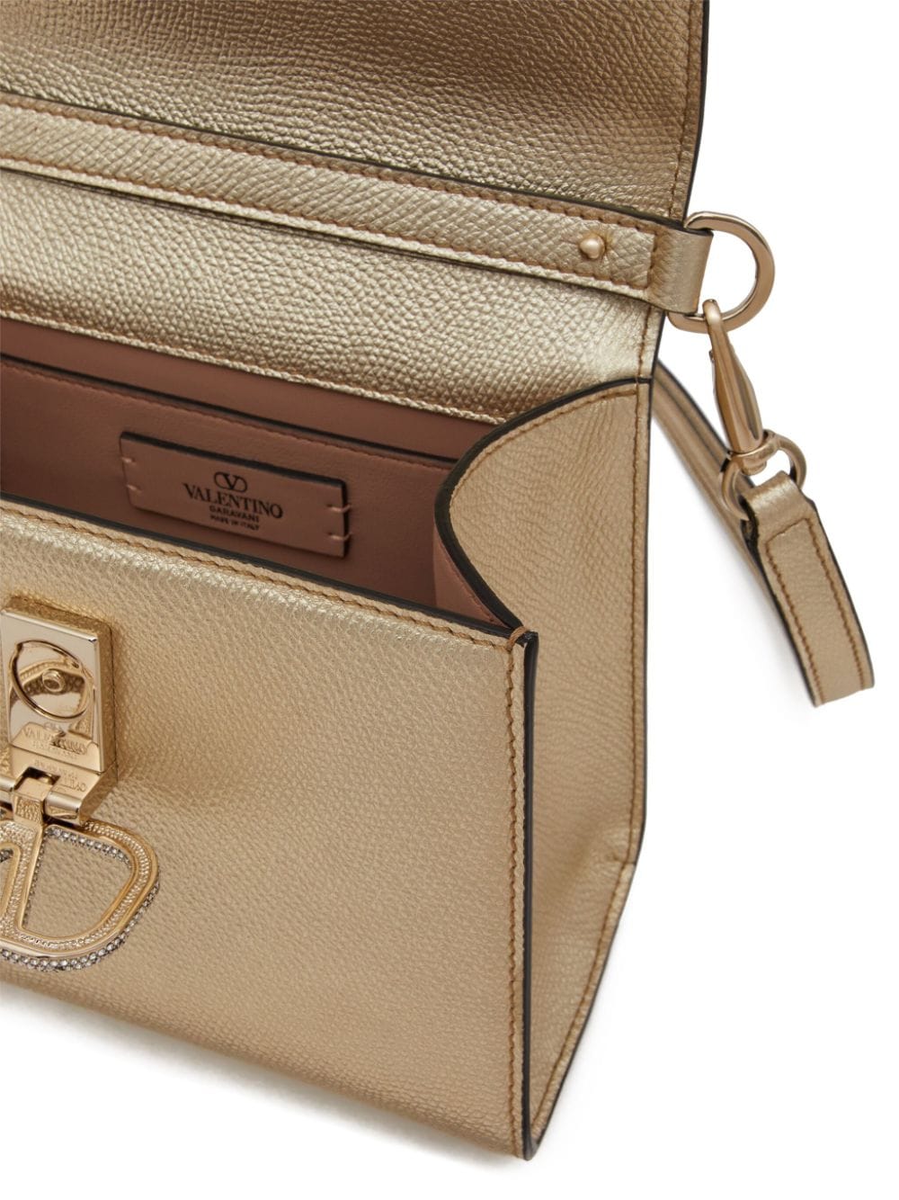Valentino Garavani mini VSling metallic handbag