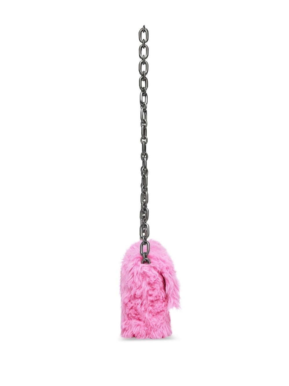 Ba*len*cia*ga faux-fur downtown shoulder bag